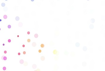 Light Multicolor vector background with beautiful snowflakes.
