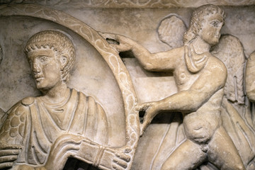 Sarcophagus in Sant Ambrogio church , Milan