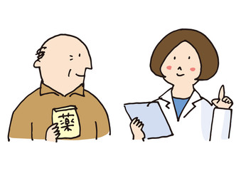 お医者さんと患者さん