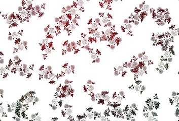 Light Green, Red vector texture with abstract forms.