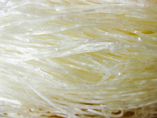 chinese franciosa, glass noodles dry , abstract image close