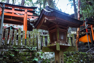 Wooden Torii in Fushimi Inari Shrine, Kyoto, Japan