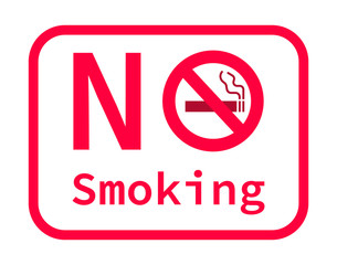 No smoking sign image on white background
