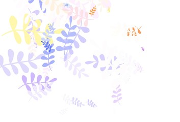 Light Blue, Red vector abstract pattern with leaves.