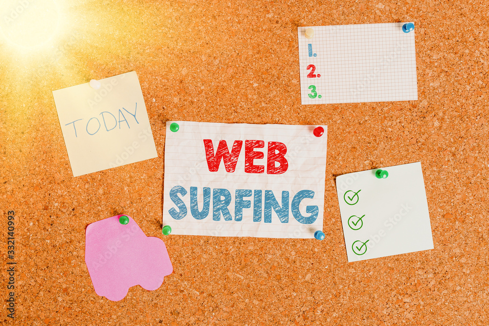 Fototapete handwriting text writing web surfing. conceptual photo jumping or browsing from page to page on the 