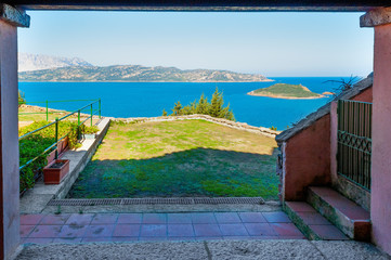 Yard by the sea in Sardinia