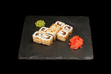 various sushi, rolls especially for cafes and restaurants