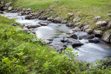 Little creek in park in Quebec