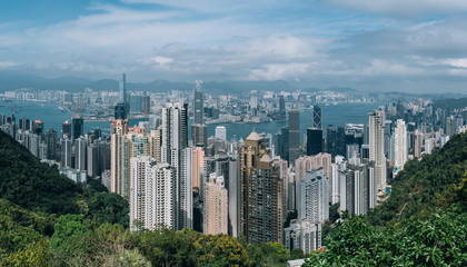Fototapeta na wymiar Skyline of Hong Kong