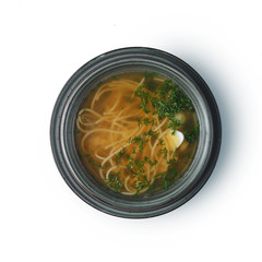 appetizing soup, gourmet restaurant dish is a classic serving.
