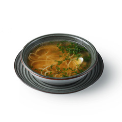 appetizing soup, gourmet restaurant dish is a classic serving.