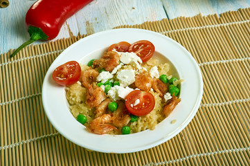 Greek Orzo and Grilled Shrimp