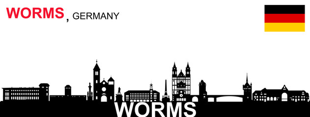 Obraz premium Worms Panorama