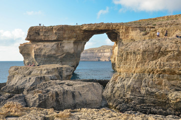 Most skalny Azure Window Malta Gozo - obrazy, fototapety, plakaty