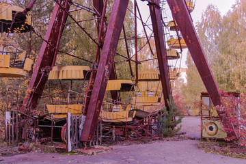 Fototapeta na wymiar The Ferris wheel of Chernobyl