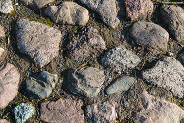 Background close-up. Stone wall. Old masonry