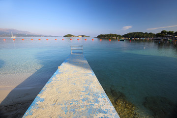  The seaside town of Ksamil in Albania © moniadk