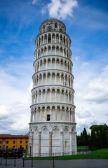 Italy, Pisa - 12 april 2019 - The famous Tower of Pisa