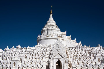 white pagoda  & blue sky