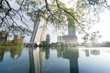 Obraz premium Beautiful Colombo city buildings and skyline in Sri Lanka