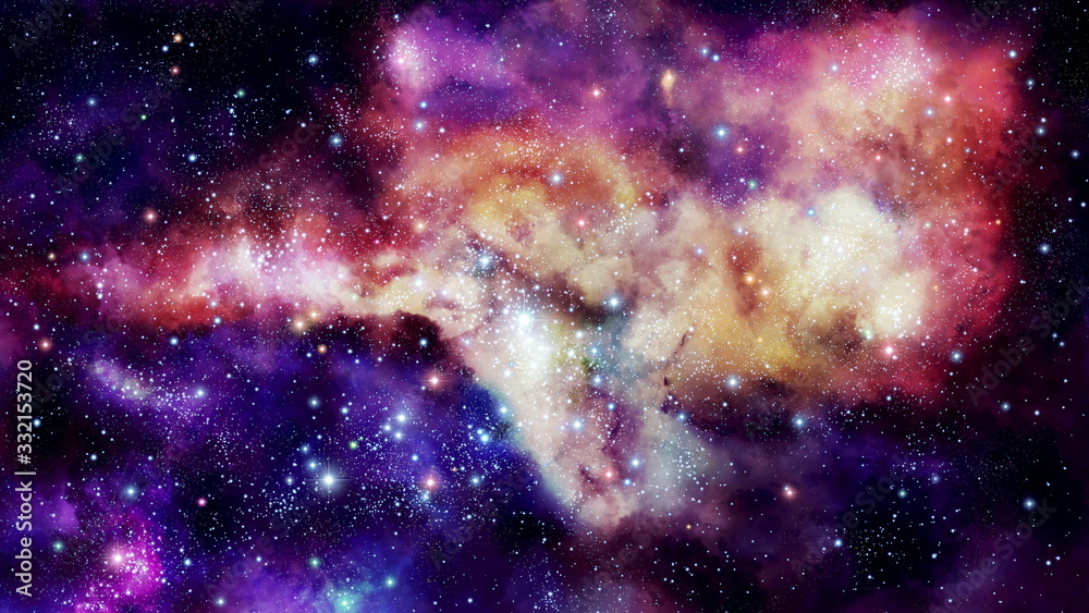 Canvas Prints deep space universe beautiful nebula.