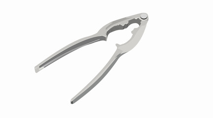 Vector Isolated Illustration of a Steel Nutcracker