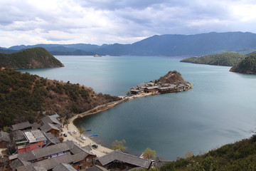 landscape, island, lake