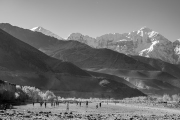 Soccer Game in the Himalayas © World Travel Photos