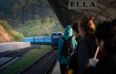 Famous train ride in Ella, Sri Lanka