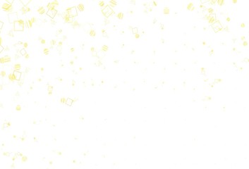 Light Orange vector pattern with polygonal style with circles.