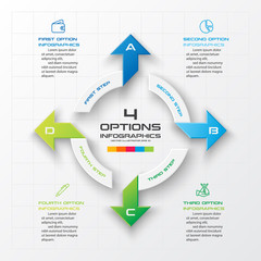 4 steps arrow infographic element,Business concept,Vector illustration.