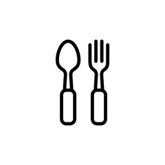 Vector illustration, spoon icon design