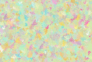 Light Multicolor vector background with abstract shapes.