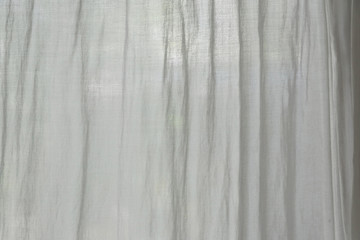 Cotton with wrinkles background. Cotton curtain background. 