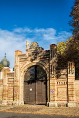halle saale, deutschland- eingangstor der synagoge im paulusviertel © ArTo