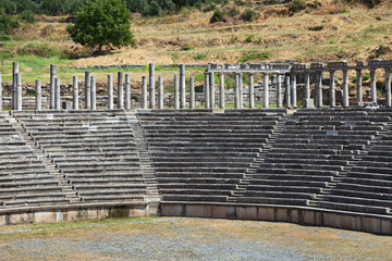Ancient Messene city ruins of stadium, Peloponnese, Greece © Pavel Kirichenko