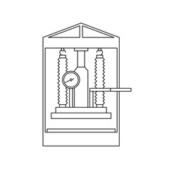 Hollander beater and papermaking equipment icon set