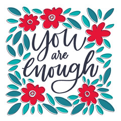 Lettering hand drawn quote inspirational vector phrase