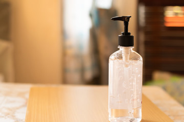 Alcohol gel for protect  virus bacteria.