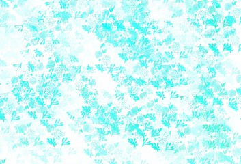 Light Green vector background with abstract shapes.