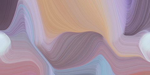elegant creative background graphic with modern curvy waves background illustration with rosy brown, light steel blue and dim gray color