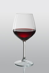 Red wine in an elegant glass