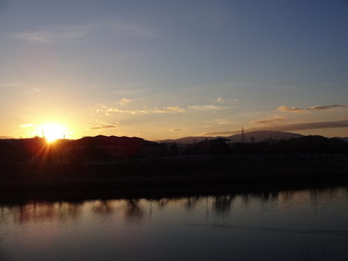 Sunrise in Hachinohe City, Japan