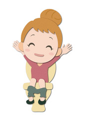 便秘が解消して喜ぶ女性