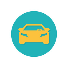 flat icons for car front,vector illustrations