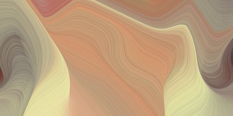 elegant canvas background graphic with curvy background design with rosy brown, pale golden rod and pastel brown color