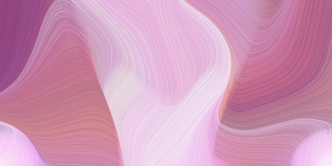 Fototapeta premium elegant creative background graphic with elegant curvy swirl waves background illustration with rosy brown, pastel pink and thistle color