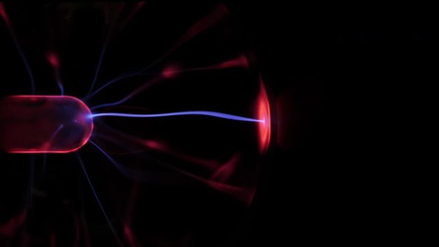 Plasma ball, Tesla Coil experiment with electricity lamp