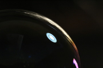 Beautiful photo of a soap bubble difficult to achieve
