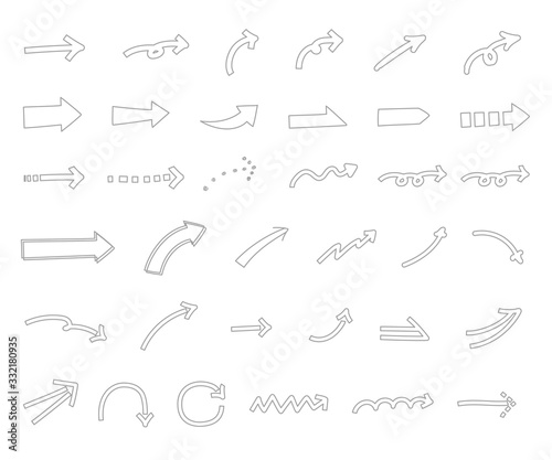 シンプルでおしゃれな矢印 ベクター イラスト グレー Wall Mural Yugoro シンプルでおしゃれな矢印 ベクター イラスト グレー Wall Mural Yugoro